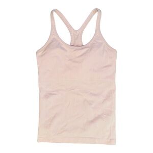 LULULEMON Pink Ribbed Racerback Street Tank Top Size 6